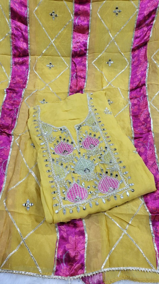 Rajasthani Gota work suits – tagged 